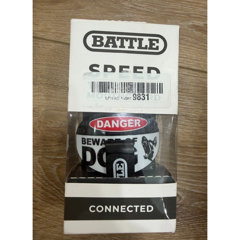 Battle Sports Beware of Dog Speed Football Mouthguard Thick Strap New